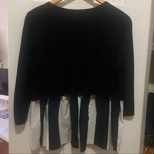 COS sweater | knit and cotton mixed top